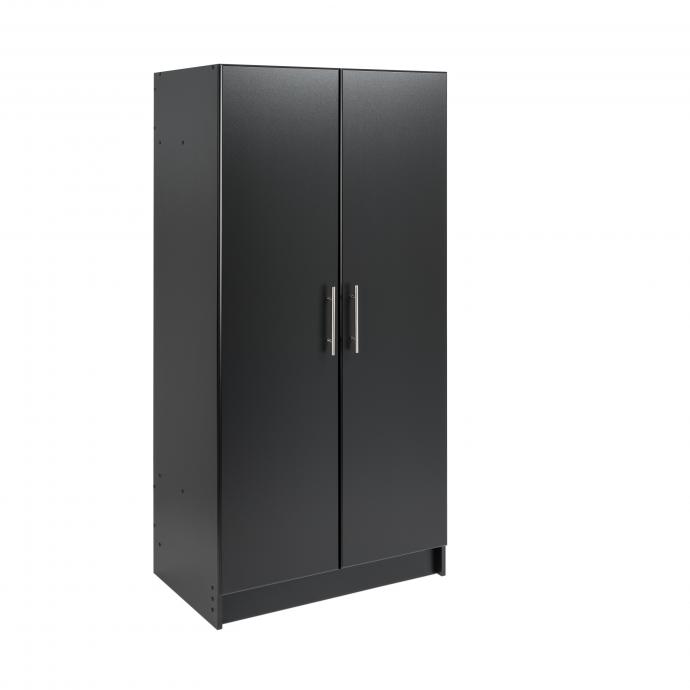 Elite 32" Wardrobe Cabinet, Black