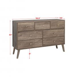dimensions for 7-drawer dresser