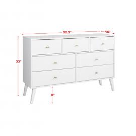 dimensions for 7-drawer dresser